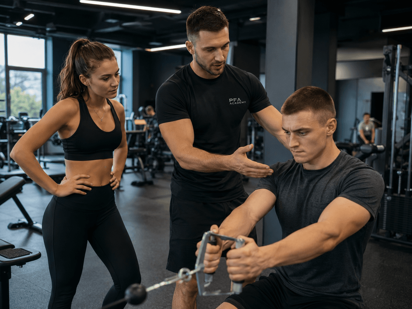 Trening personalny w nowoczesnej siłowni