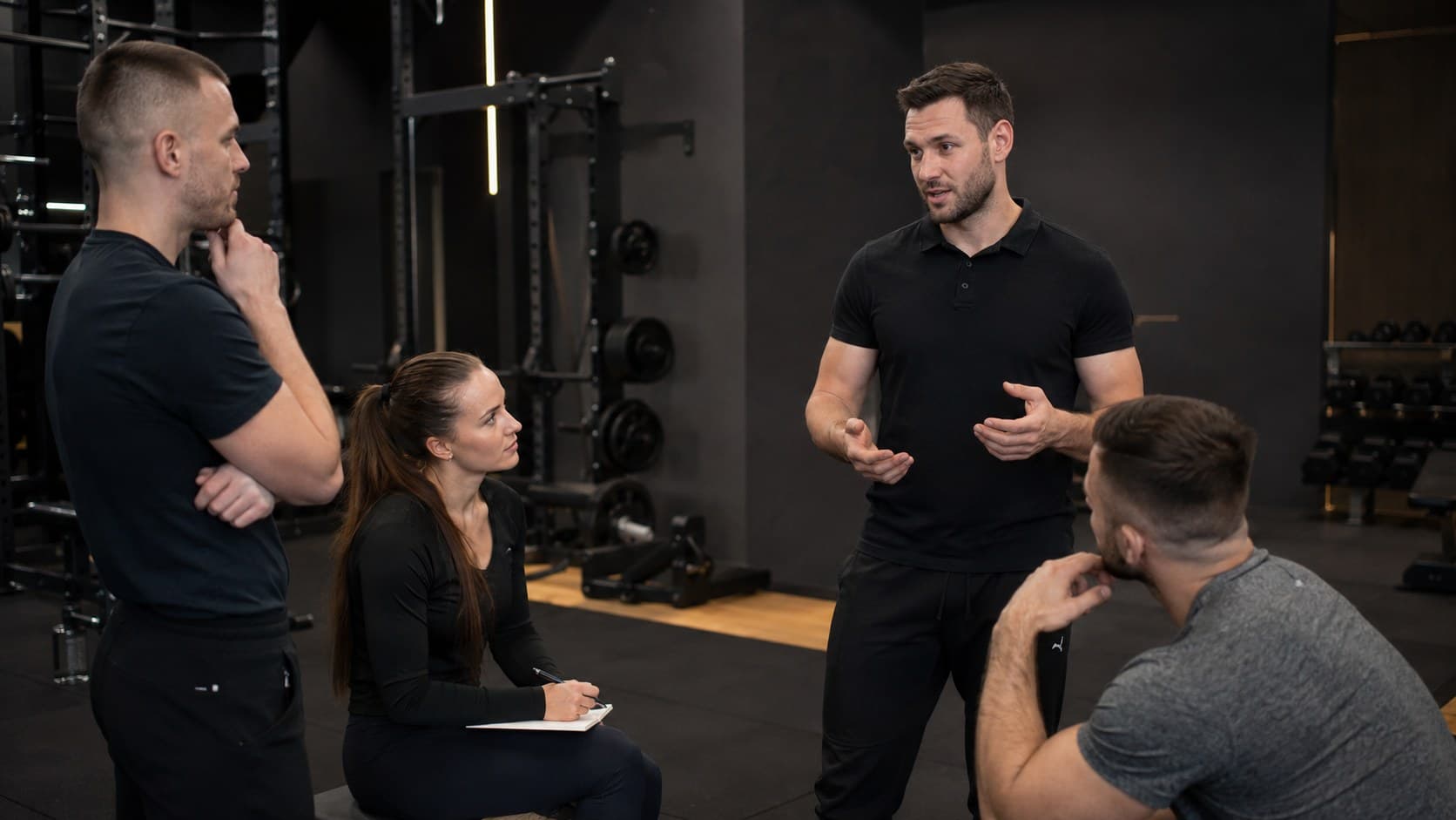 Kurs Trenera Personalnego stacjonarny PFA Academy — zajęcia praktyczne w grupie